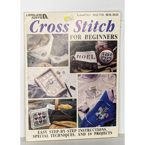 Vintage Cross Stitch Patterns Magazine Lot 3 Christmas Towels Horse - Picture 3 of 6